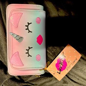 ‼️💓🩵 Brand New (Betsy Johnson) Large Unicorn Wallet 🩵💓‼️— So Cute‼️